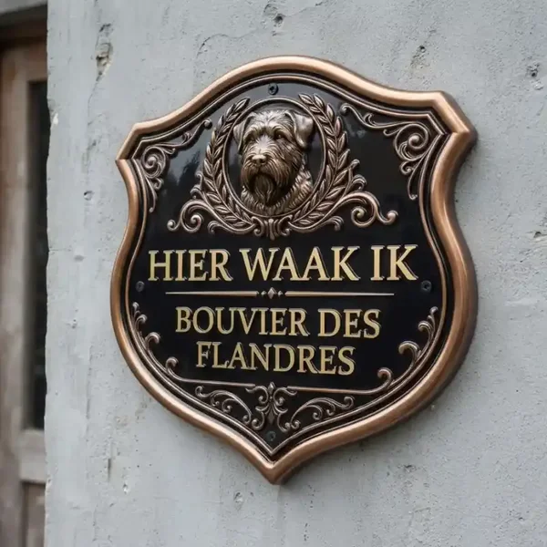​Acryl Waakbord Bouvier Des Flandres 25x30 / 35x40