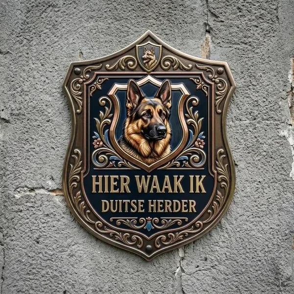 Waakbord Duitse Herder – Acryl Schild