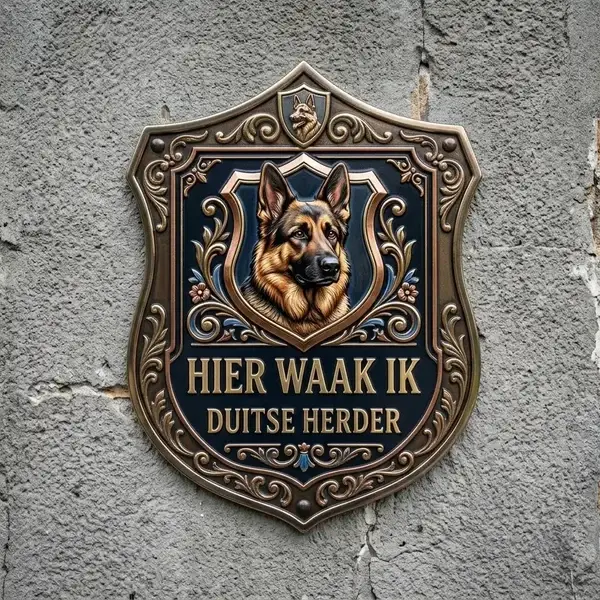 Waakbord Duitse Herder – Acryl Schild