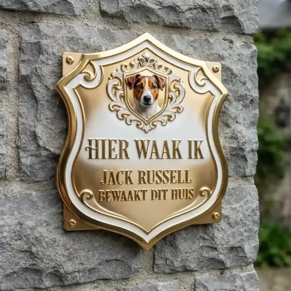 Acryl Waakbord Jack Russell Schild - 4mm