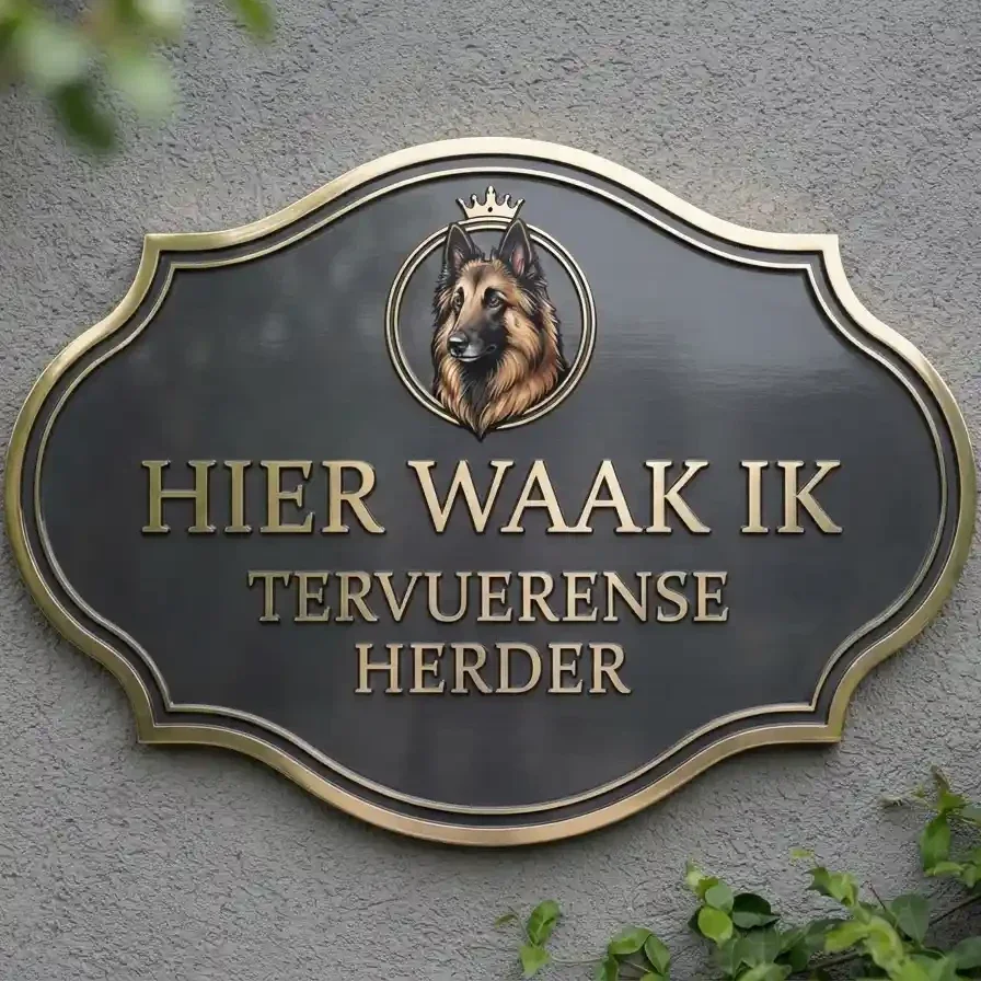 Waakbord Tervuerense Herder Acryl