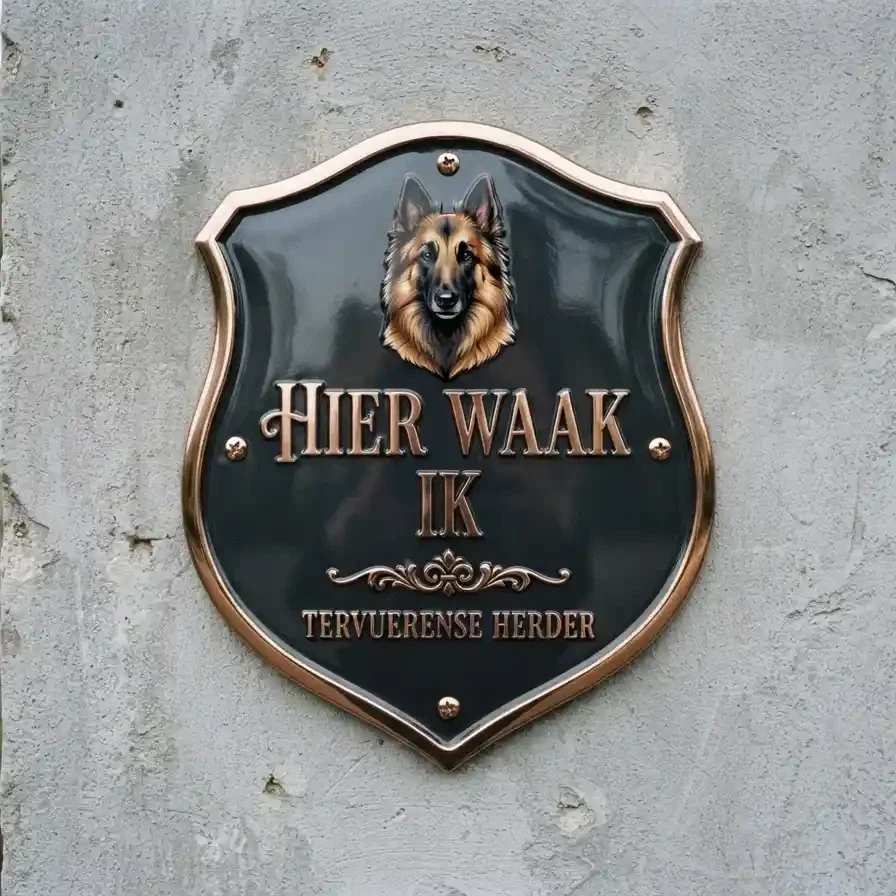Waakbord Tervuerense Herder Schild Acryl