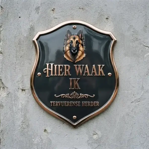 Waakbord Tervuerense Herder Schild Acryl