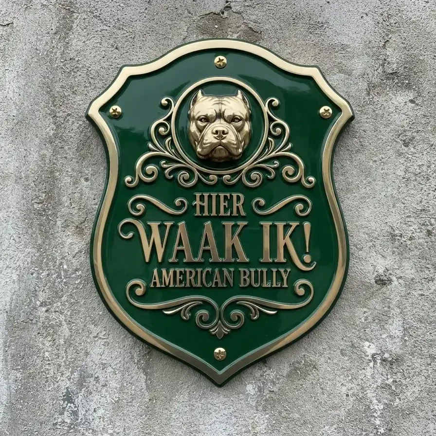 American Bully Waakbord Schild - 4mm Acryl