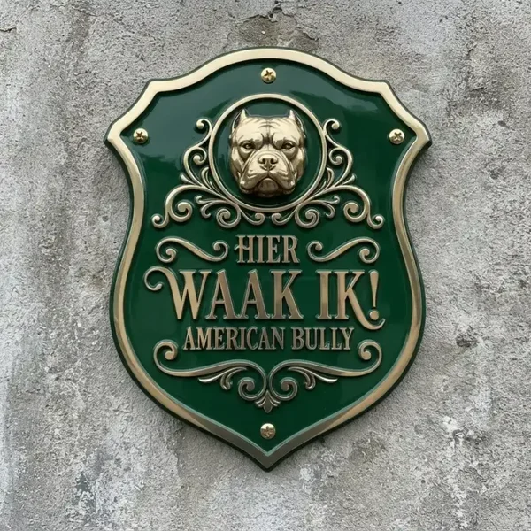 American Bully Waakbord Schild - 4mm Acryl