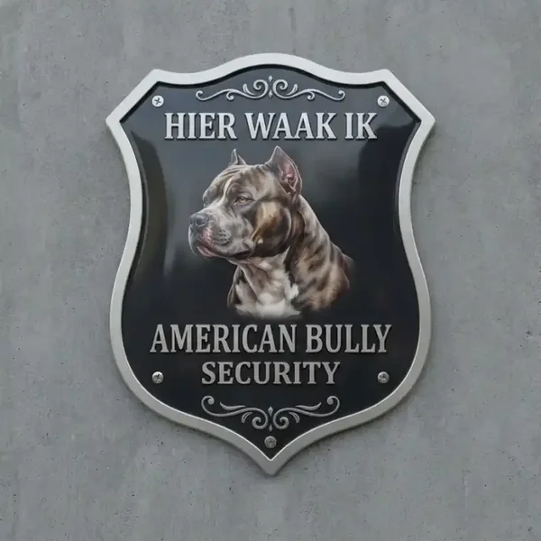 Waakbord American Bully Schild 4mm