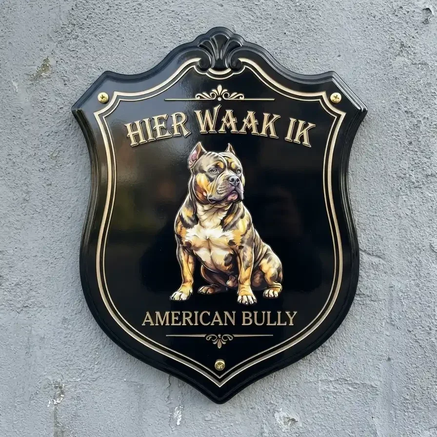 American Bully Waakbord Schild - 4mm Acryl | Waakborden.be
