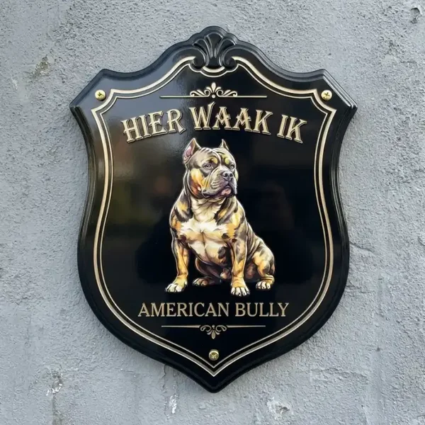 American Bully Waakbord Schild - 4mm Acryl | Waakborden.be
