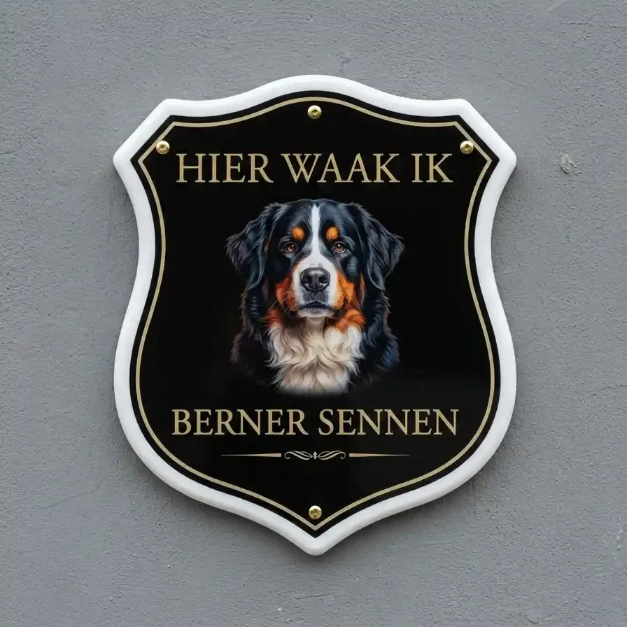 Berner Sennen Waakbord Schild Acryl