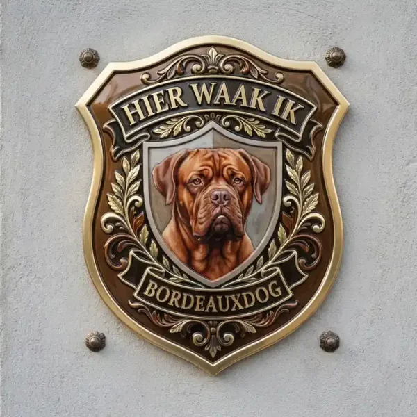 Acryl Waakbord Bordeauxdog Hier Waak Ik 4mm
