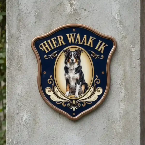Acryl Waakbord Border Collie – 4mm