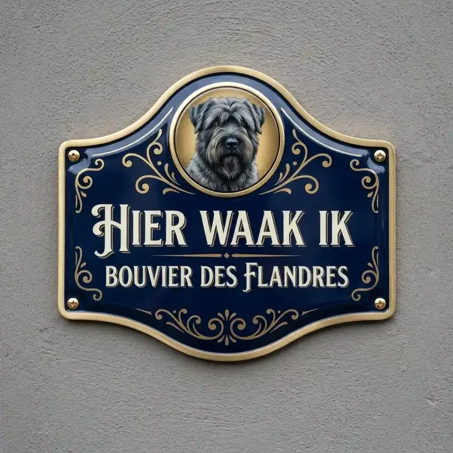Acryl Waakbord Bouvier des Flandres