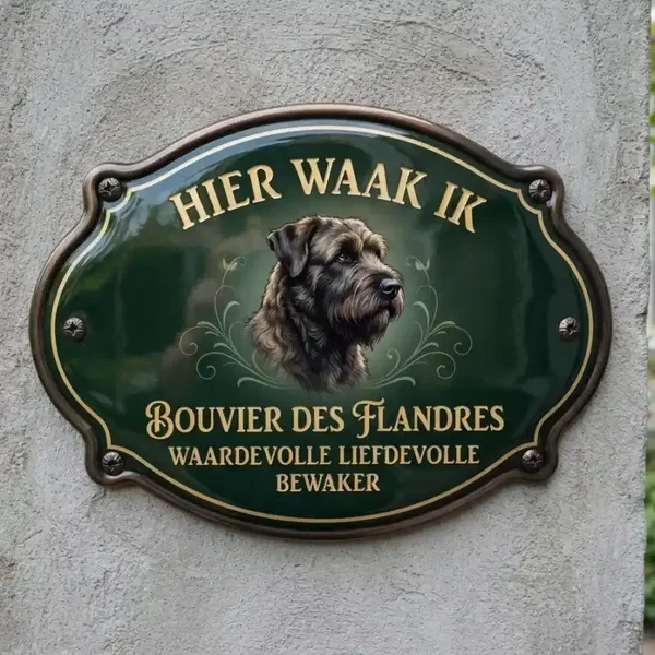 Bouvier Waakbord Acryl 4mm - Hier