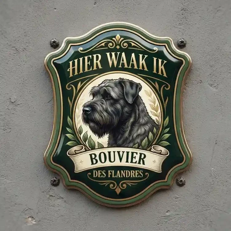 Bouvier Waakschild Acryl 4mm