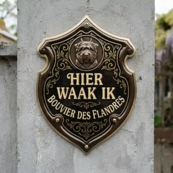 Bouvier Waakbord Schild 4mm