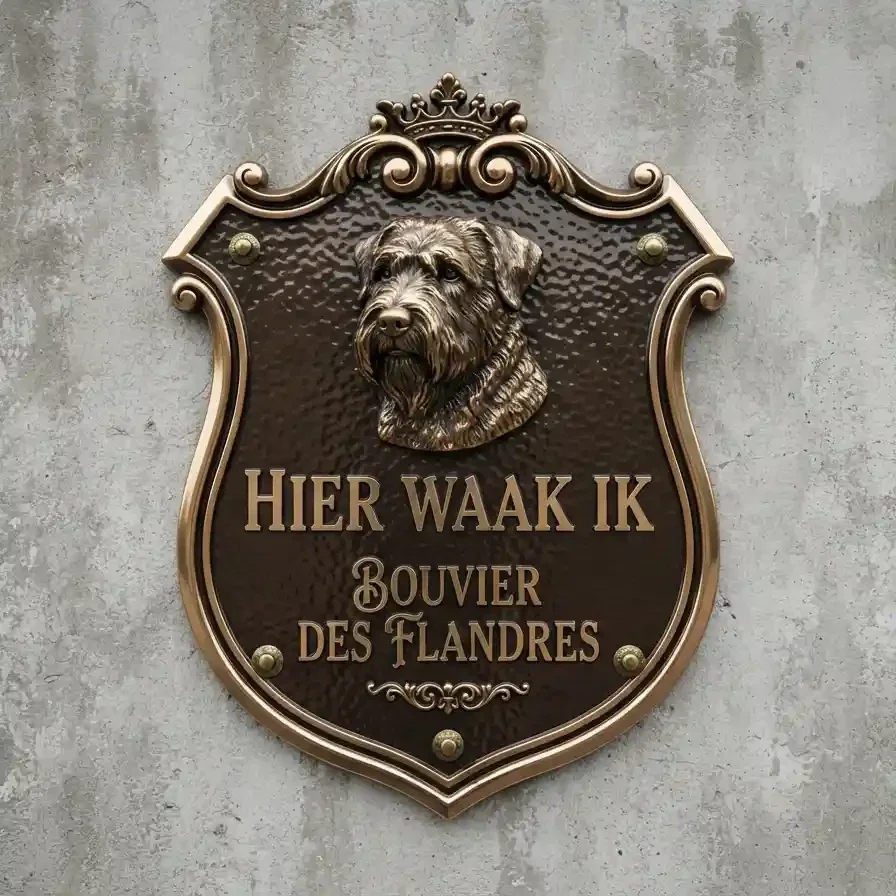 Bouvier Waakbord Schild Acryl 4mm