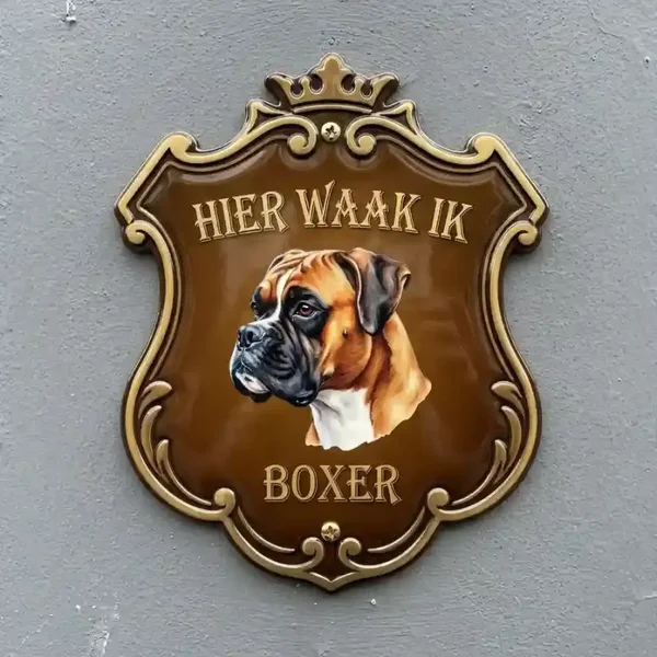 Boxer waakbord schild acryl 4mm