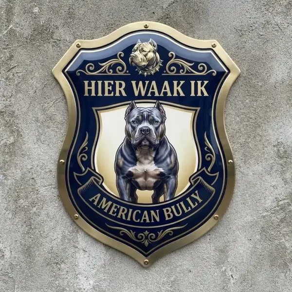 American Bully Waakbord Schild Acryl 25x30 / 35x40