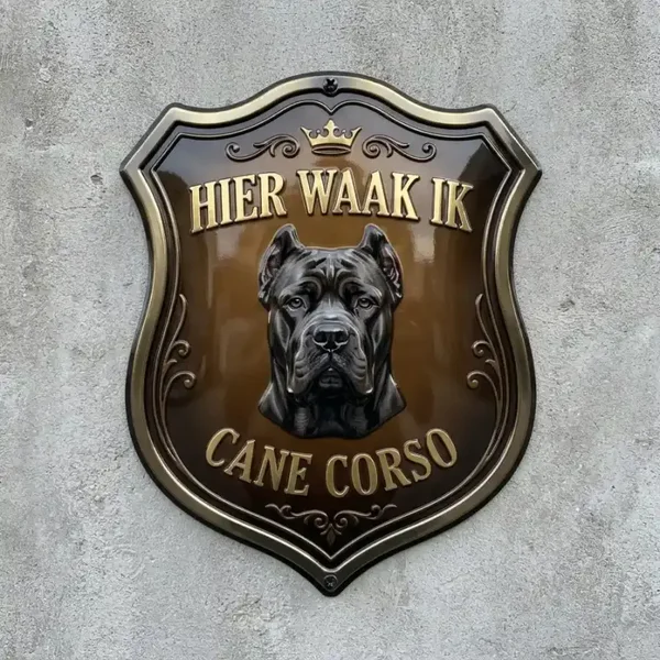 Cane Corso Waakbord Schild Acryl 4mm