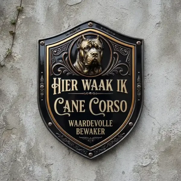Cane Corso Waakbord Schild 4mm Acryl - Waakborden.be