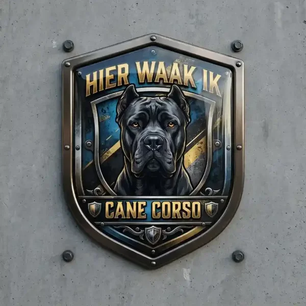 Cane Corso Waakbord Schild 4mm Acryl