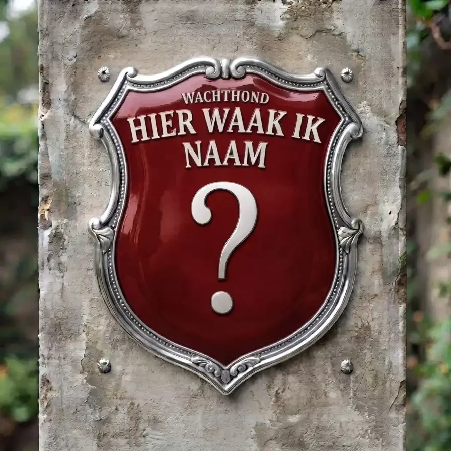 Gepersonaliseerd Waakbord Schild Hond Naam