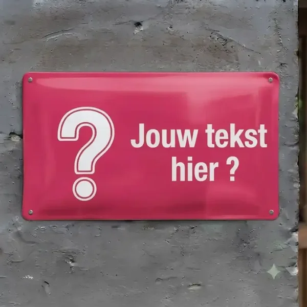 Custom Waakbord met Eigen Hond en Tekst