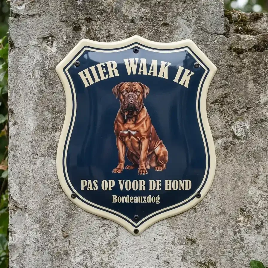 Waakbord Bordeauxdog Acryl 4mm