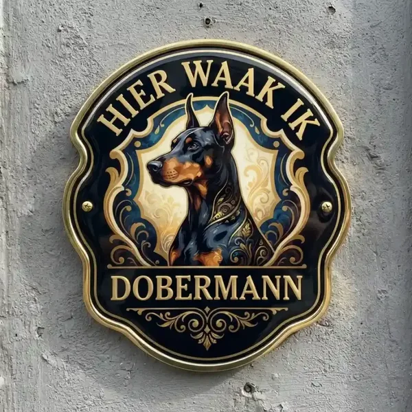 Waakbord Dobermann - Acryl 4mm