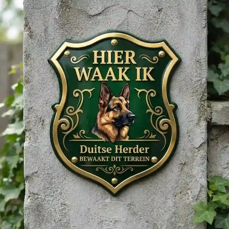 Waakbord Duitse Herder Acryl 4mm