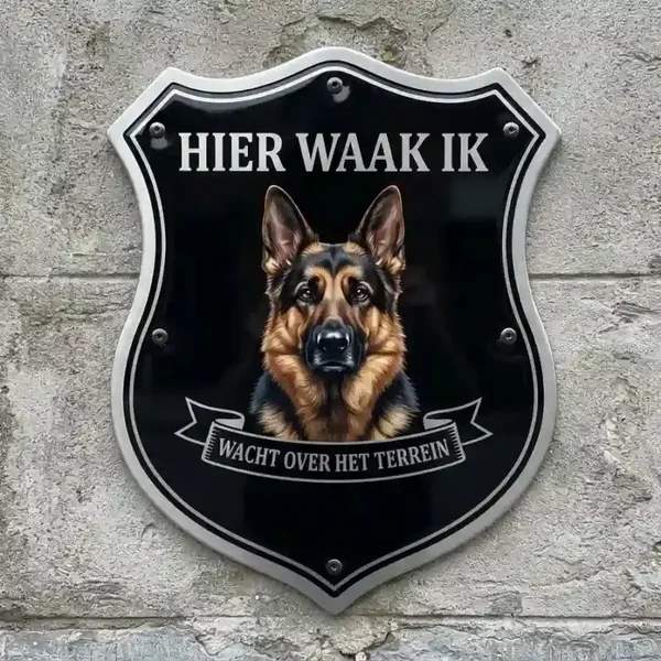 Waakbord Duitse Herder Schild Acryl 4mm