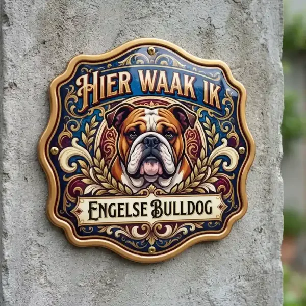 Acryl Waakbord Engelse Bulldog 4mm