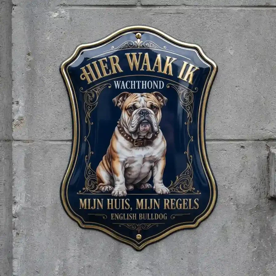 Waakbord Engelse Bulldog - 4mm