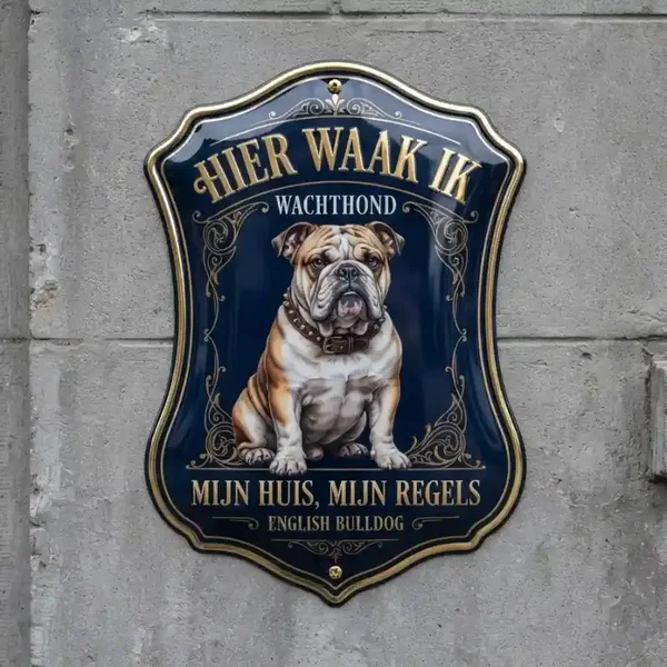 Waakbord Engelse Bulldog - 4mm
