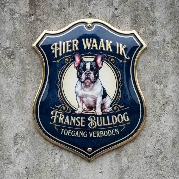 Waakbord Franse Bulldog - Acryl 4mm