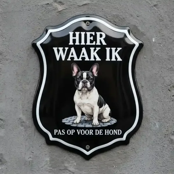 Waakbord Franse Bulldog - 4mm Acryl