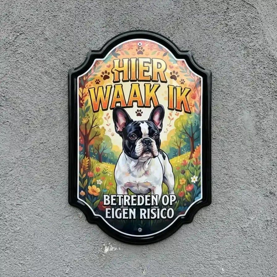 Franse Bulldog Waakbord Acryl