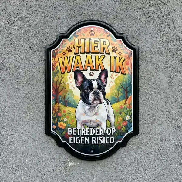 Franse Bulldog Waakbord Acryl