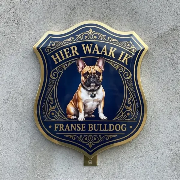 Waakbord Franse Bulldog - Acryl 4mm