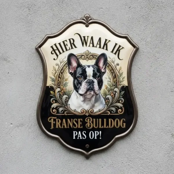 Waakbord Franse Bulldog - 4mm Acryl