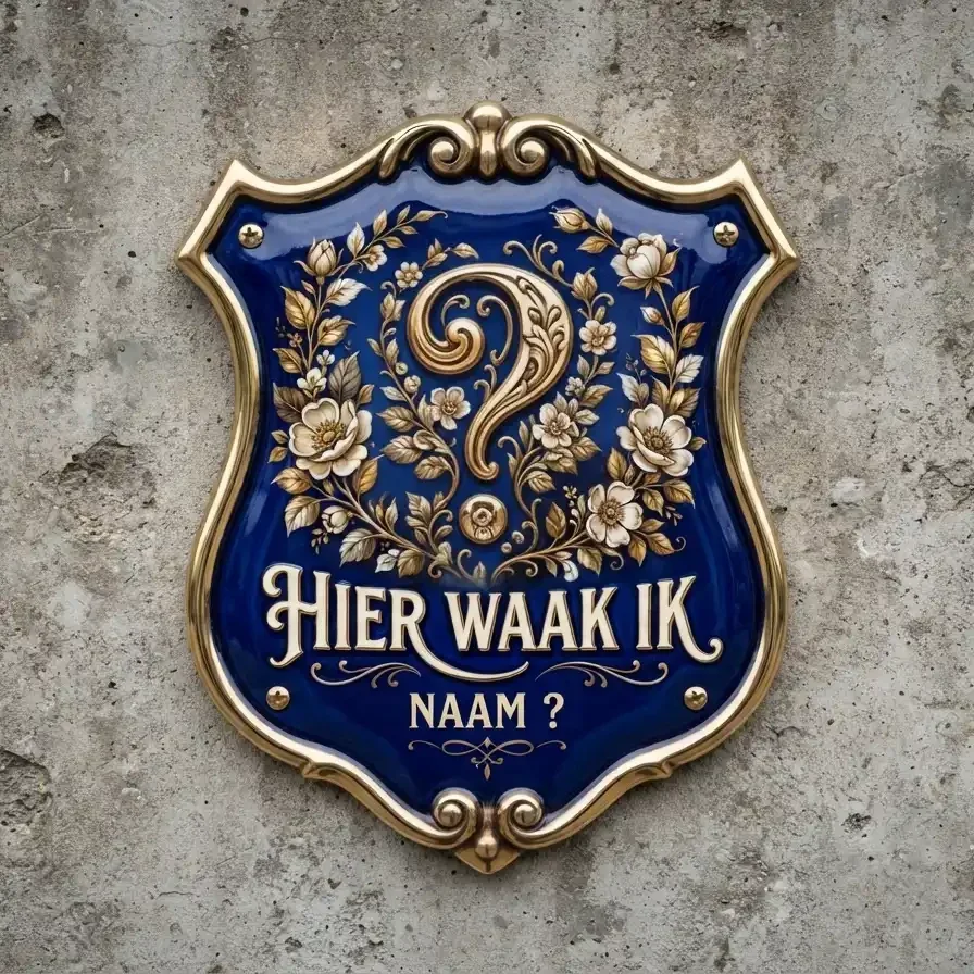 Luxe Acryl Waakbord Hond met Naam