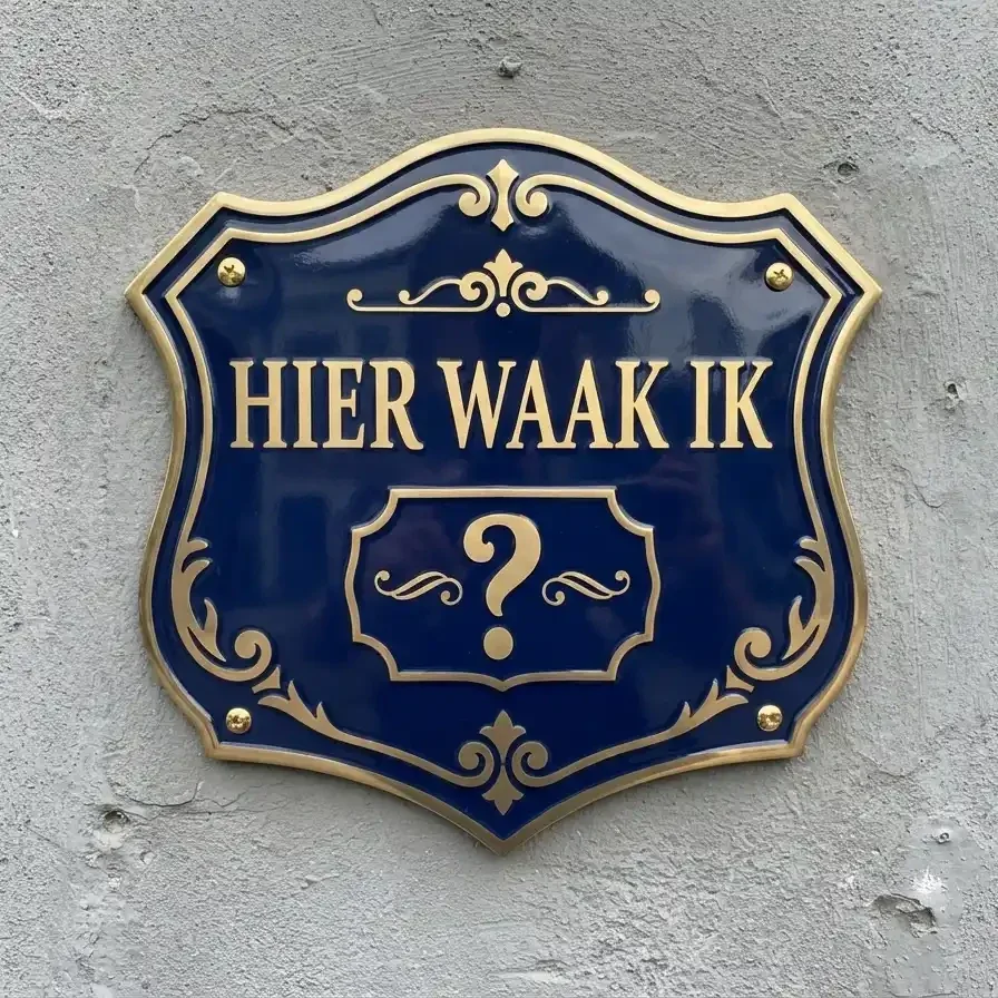 Waakbord Acryl - Eigen Hond & Naam