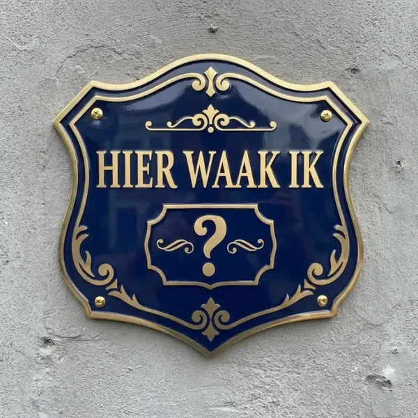 Waakbord Acryl - Eigen Hond & Naam