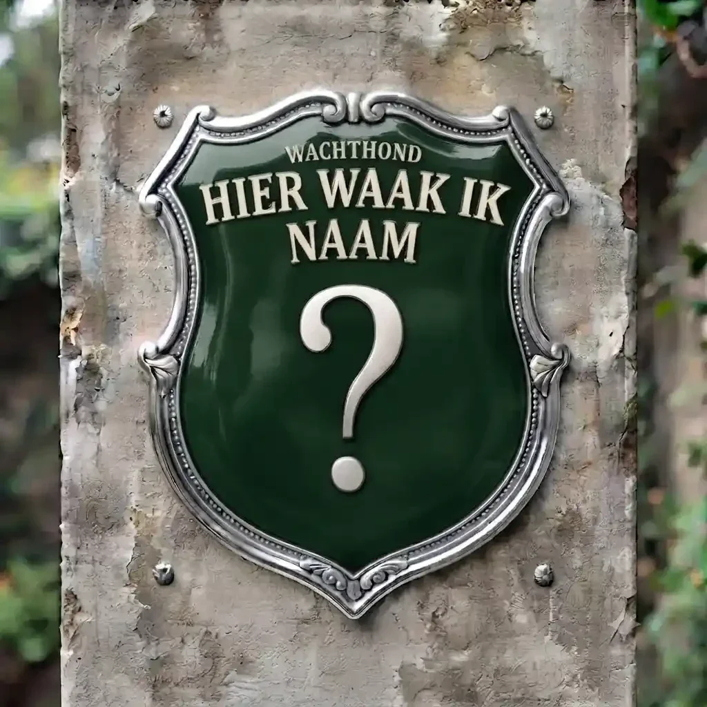 Gepersonaliseerd Waakbord Schild Acryl 4mm
