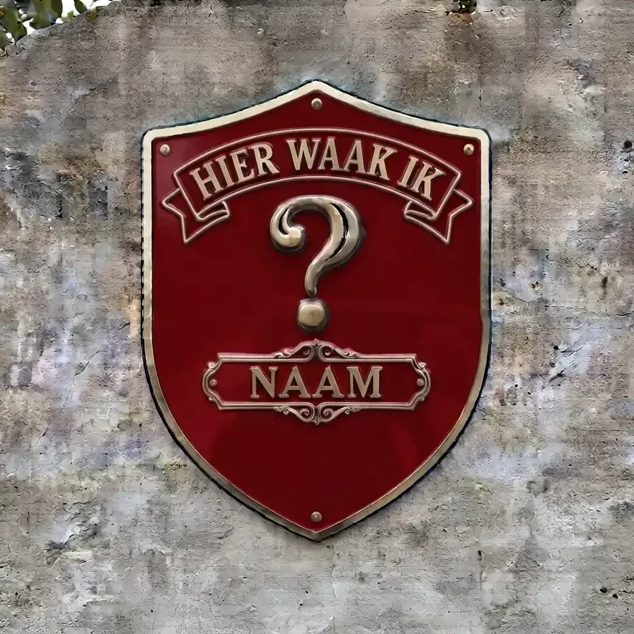 Gepersonaliseerd Waakbord Schild - Eigen Hond & Naam