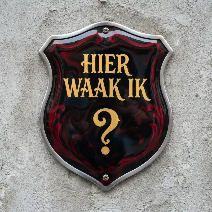 Gepersonaliseerd waakbord schild acryl hond naam