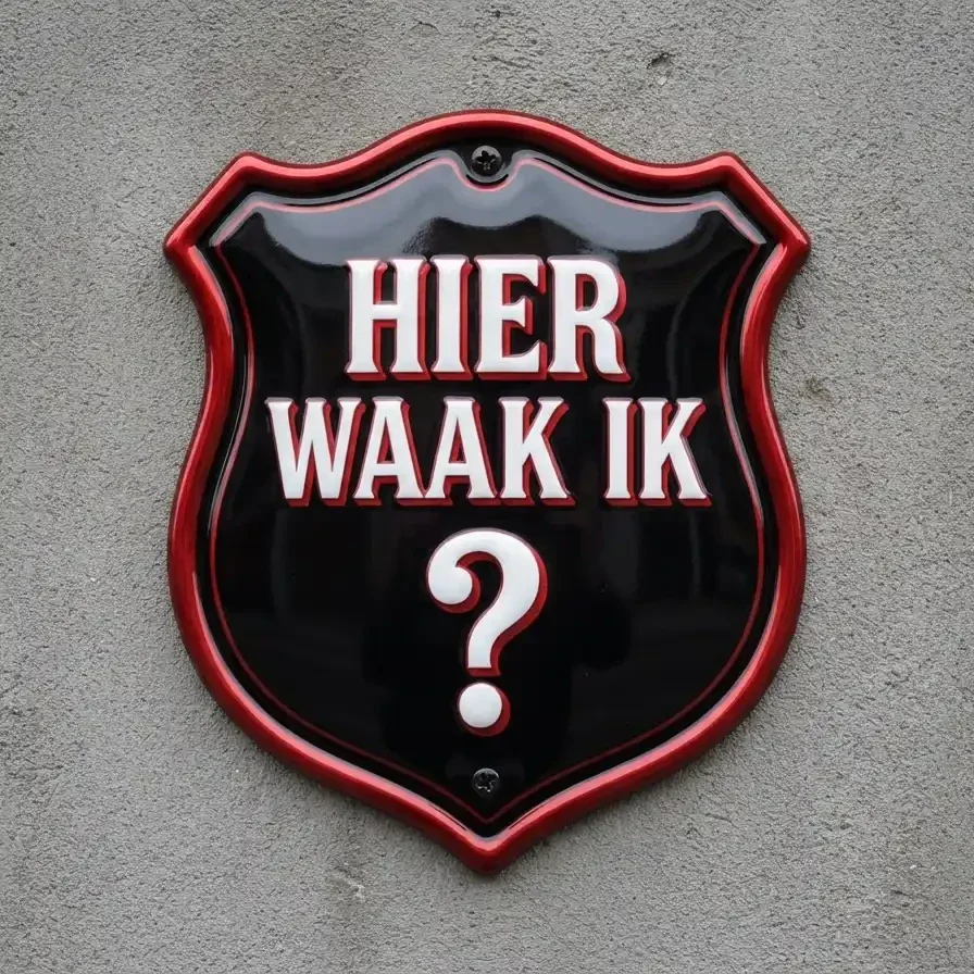 Gepersonaliseerd Waakbord Schild Acryl