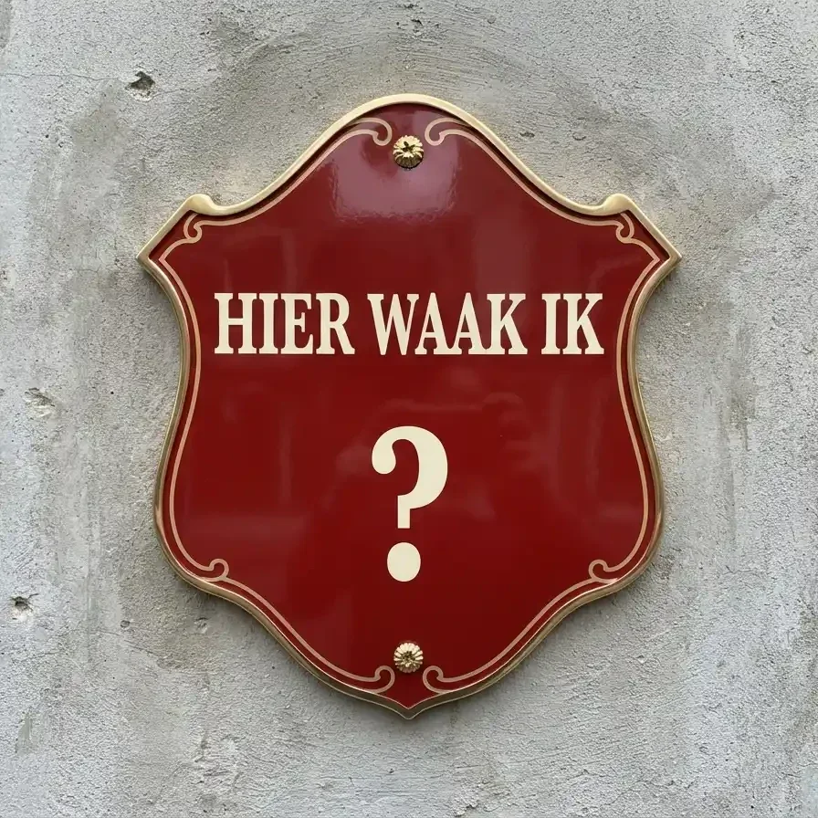 Persoonlijk Waakbord Schild met Hond en Naam