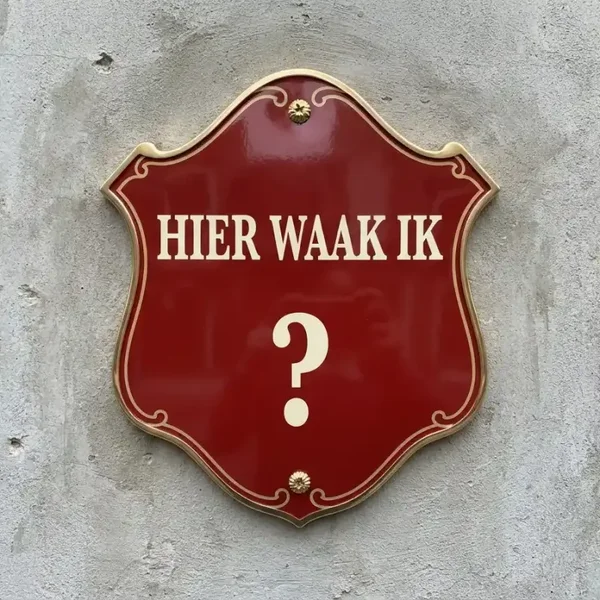 Persoonlijk Waakbord Schild met Hond en Naam