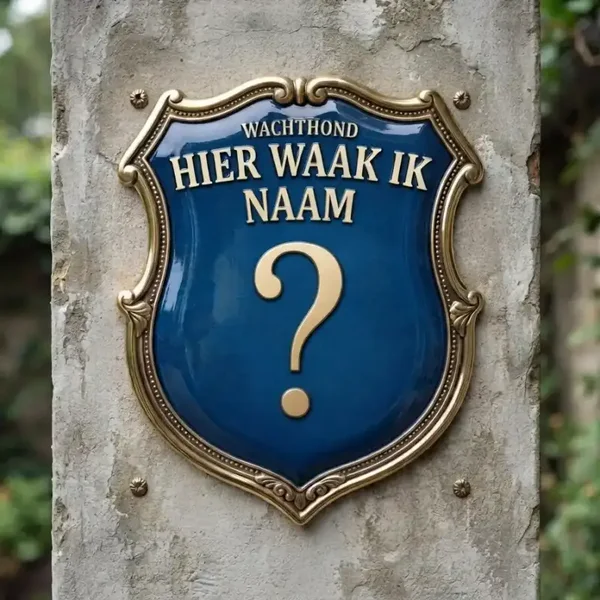 Gepersonaliseerd Waakbord Schild met Naam - 4mm Acryl